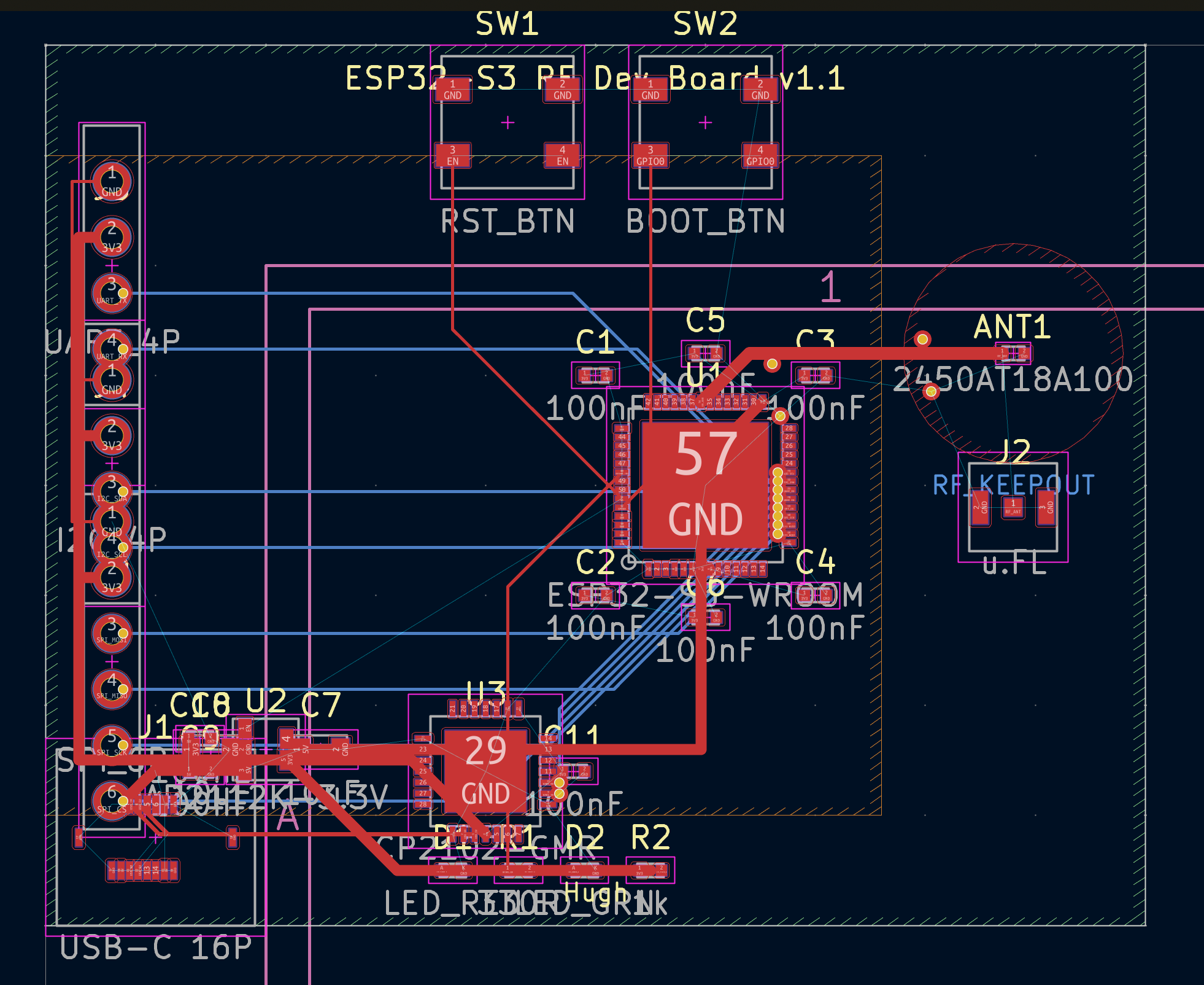 esp32-s3 rf development board